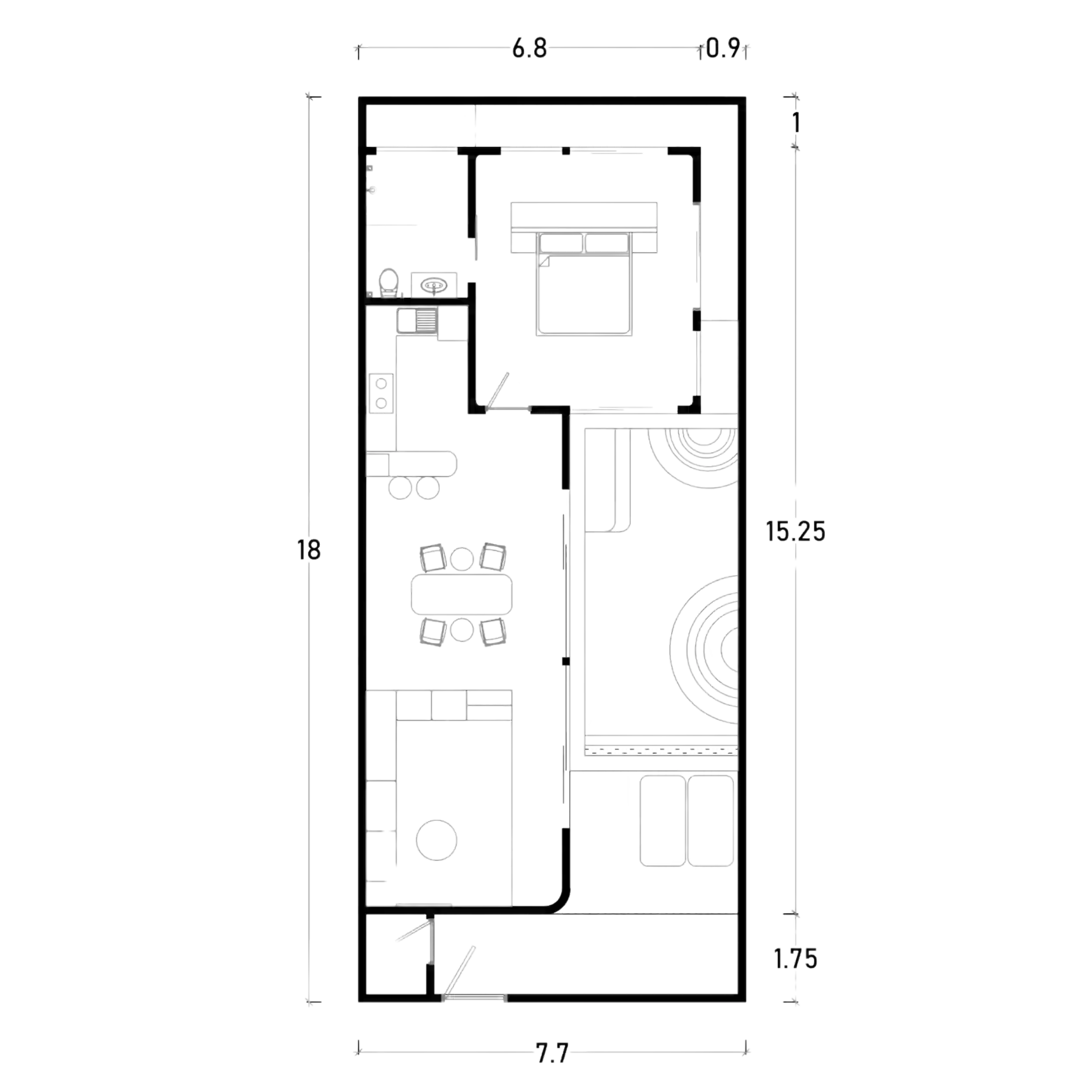 Casa Amadeo ground floor layout