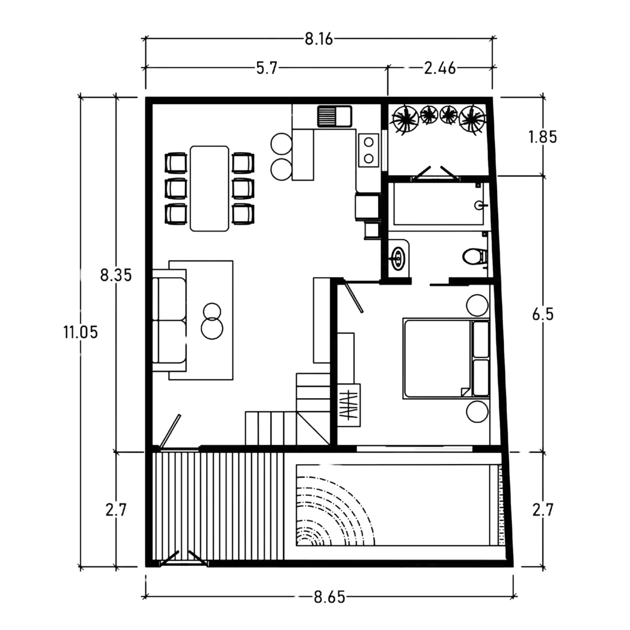 Casa de Fiero ground floor layout