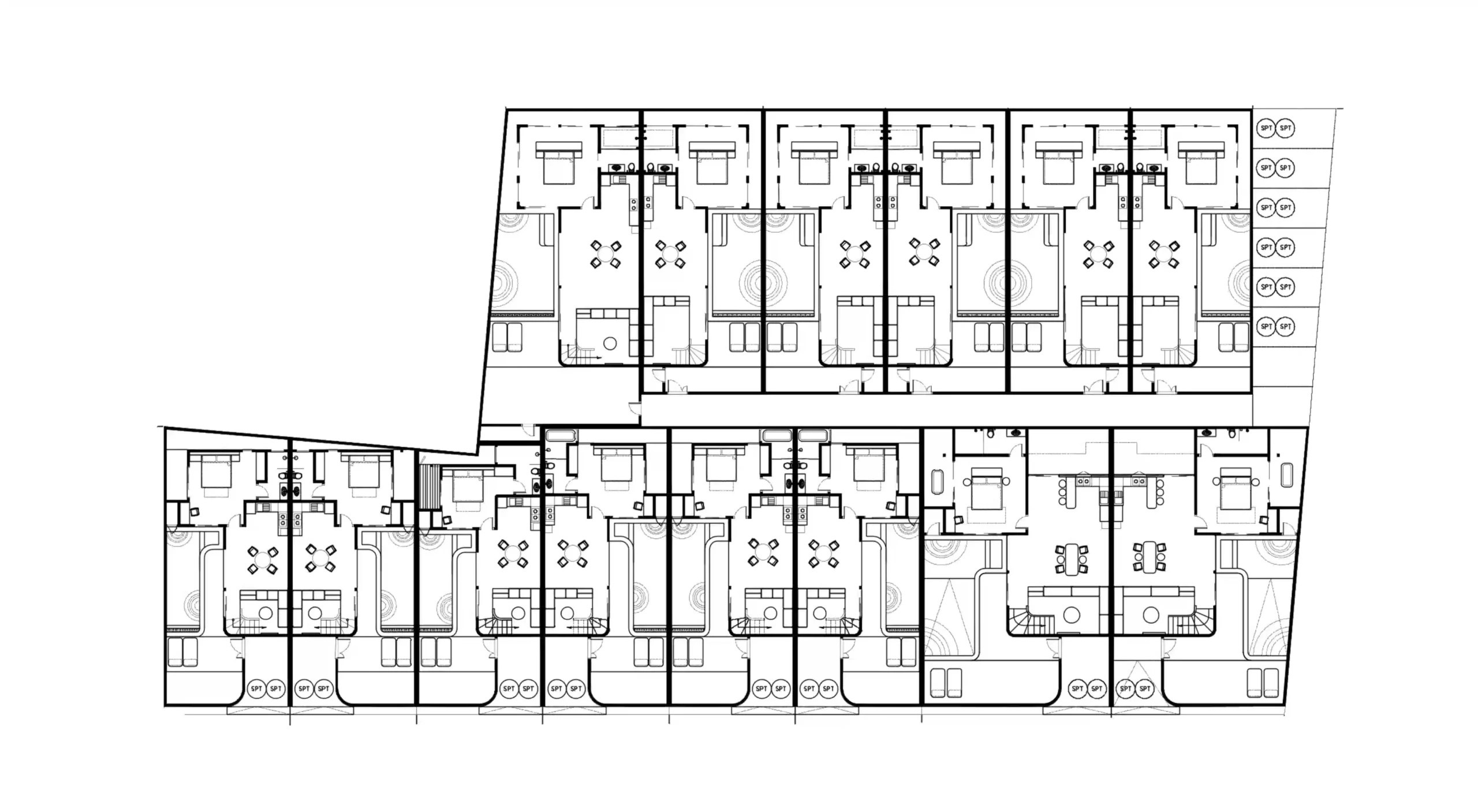 Casa Amadeo masterplan showing available and sold 3 Bedroom units