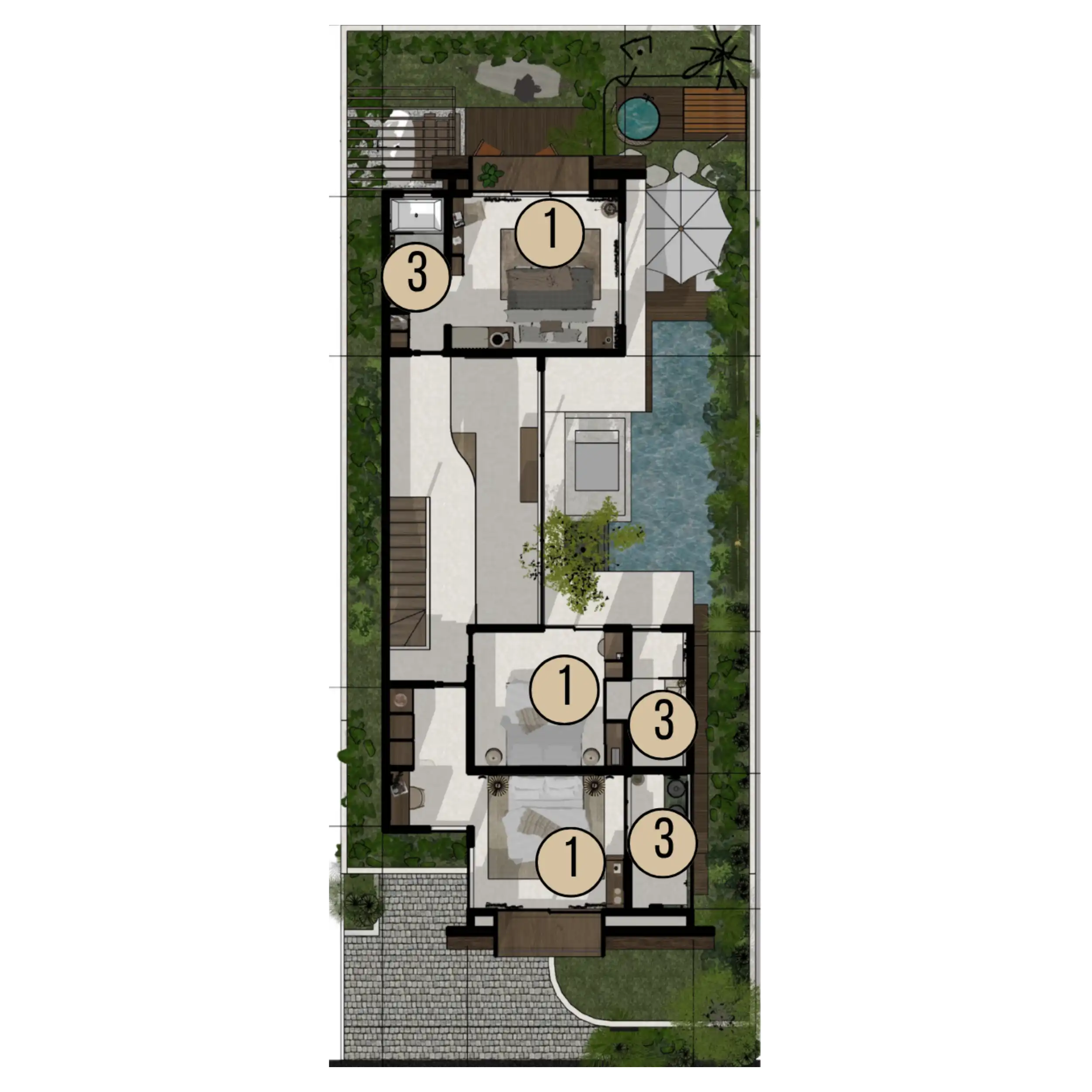 Umalas Reserve first floor layout