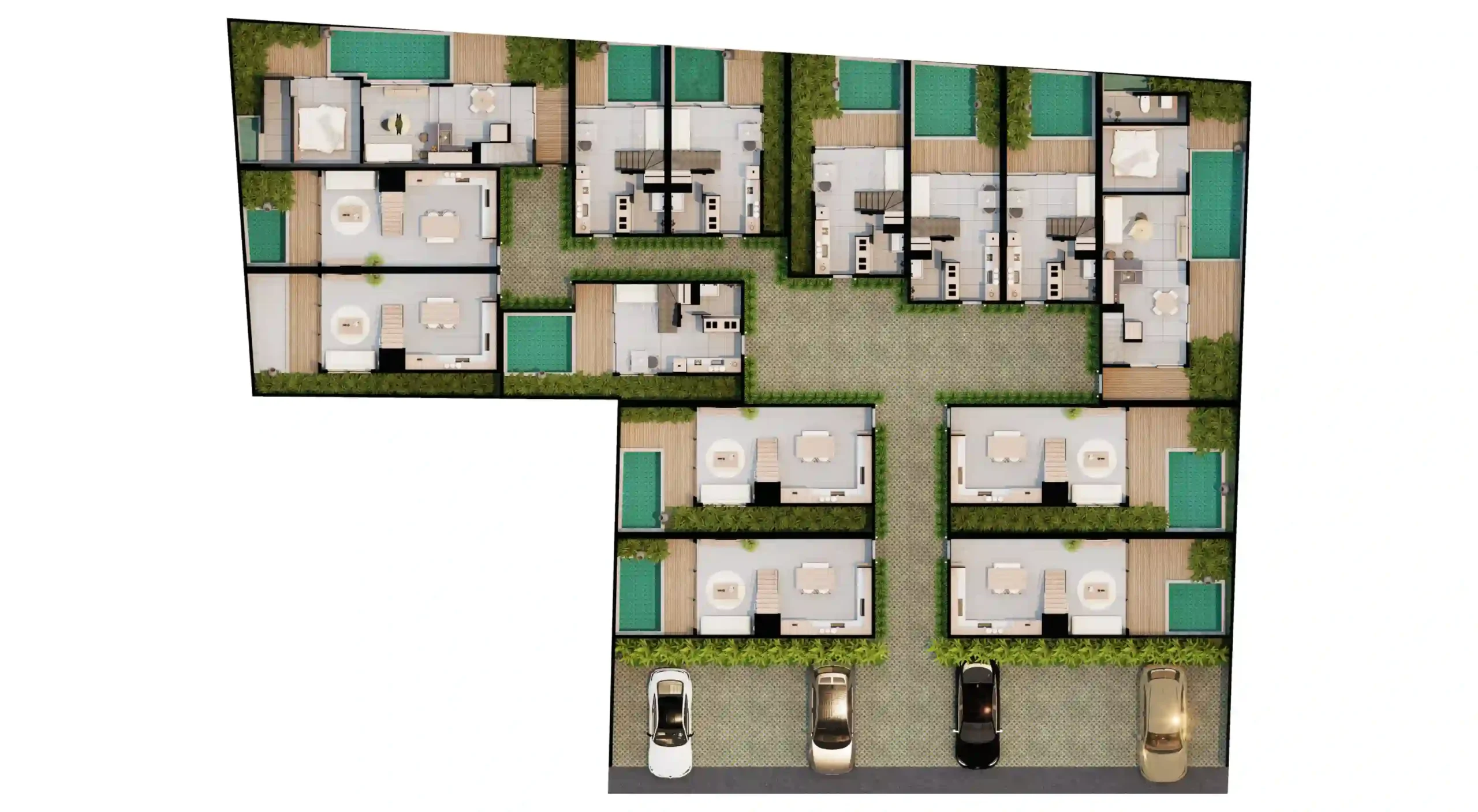 Tumbak Signature unit plan showing available, booked, and sold units